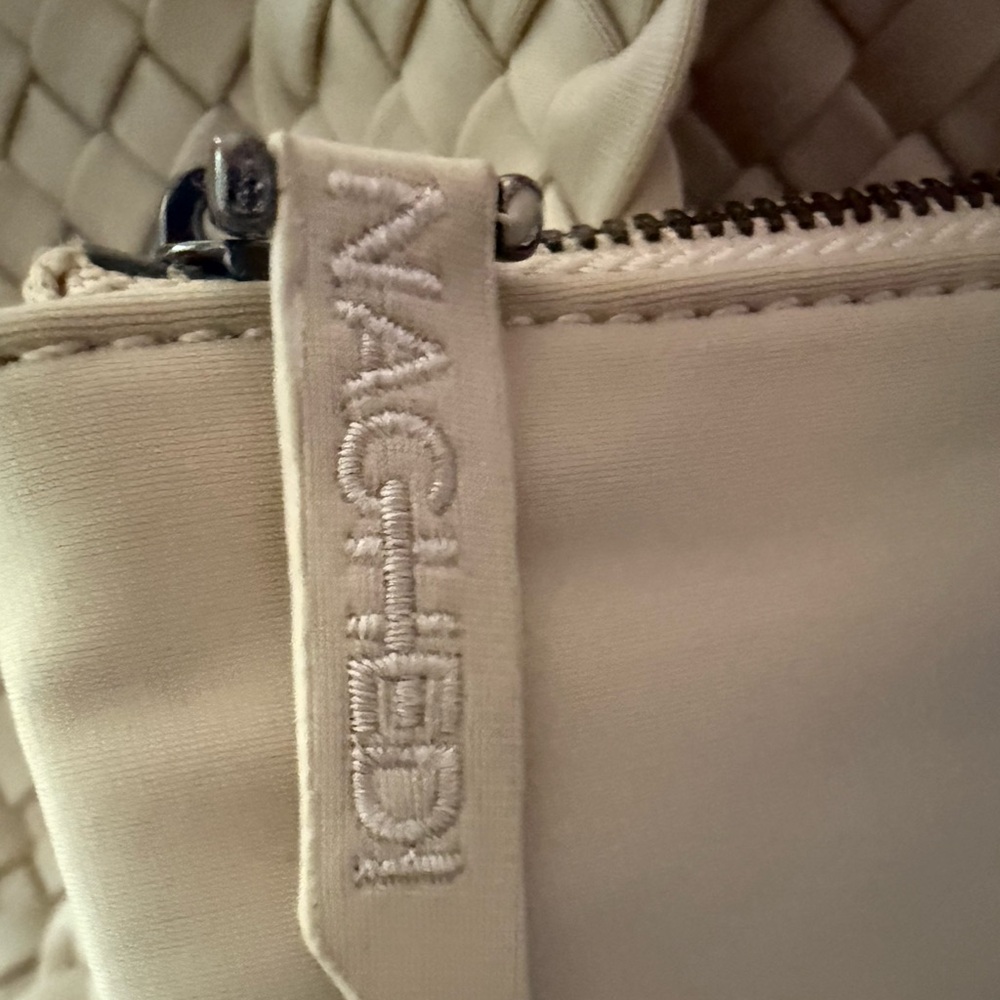 Naghedi Laguna Bag with Removable Change Purse Insert in Ecru Woven Bag - Picture 6 of 12